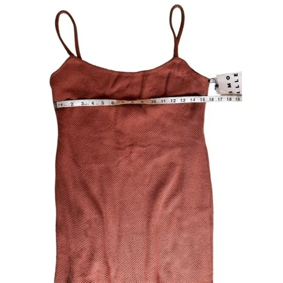 NWT Simon Miller “Zimmi” Midi Dress in Terracotta Brown Neutral Color - Picture 7 of 13